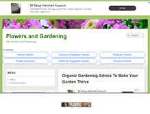Tablet Screenshot of flowers-and-gardening.com